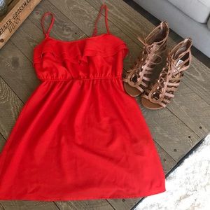Red summer dress